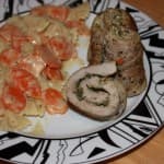 Kräuterrouladen mit Möhren