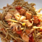 Putenragout in Pfeffersoße