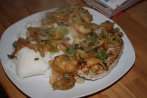 Zwiebel-Apfel-Schnitzel