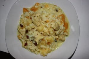 Fruchtiges Hähnchencurry