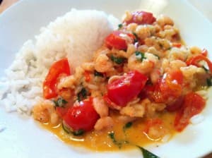 Garnelencurry mit Zitronengras